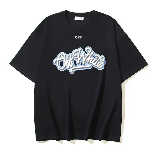 Off-White Industrial Arrow Tape Print T-Shirt Brown - 14