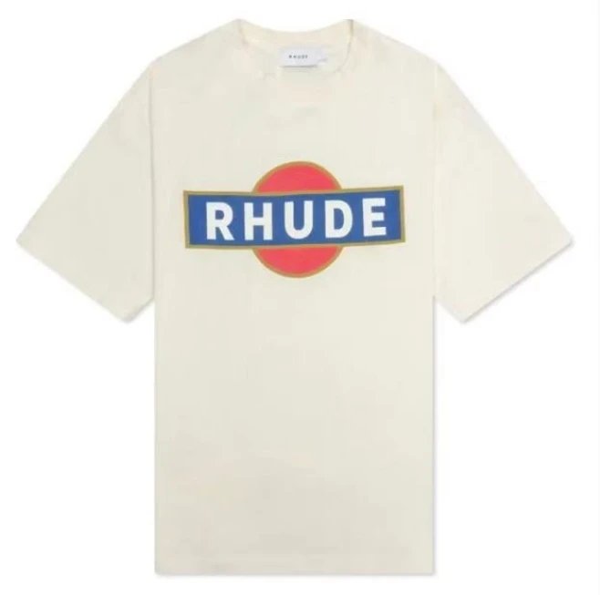 Rhude Mountain Logo Graphic T-Shirt White - 16