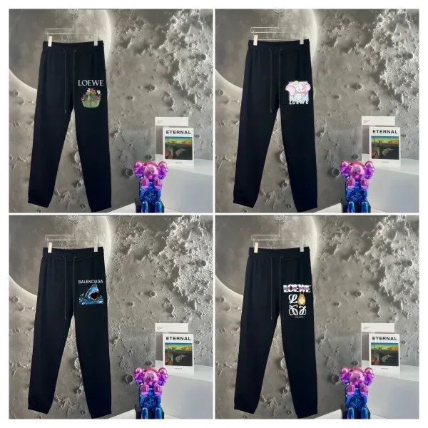 Loewe Rainbow Logo Sweatpants Black - 3