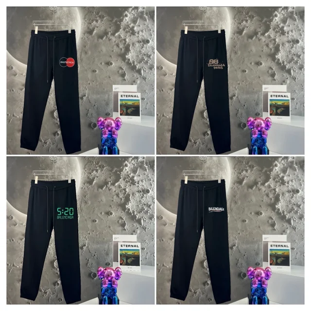Balenciaga Trousers Logo-print drawstring jogger product detail image 1