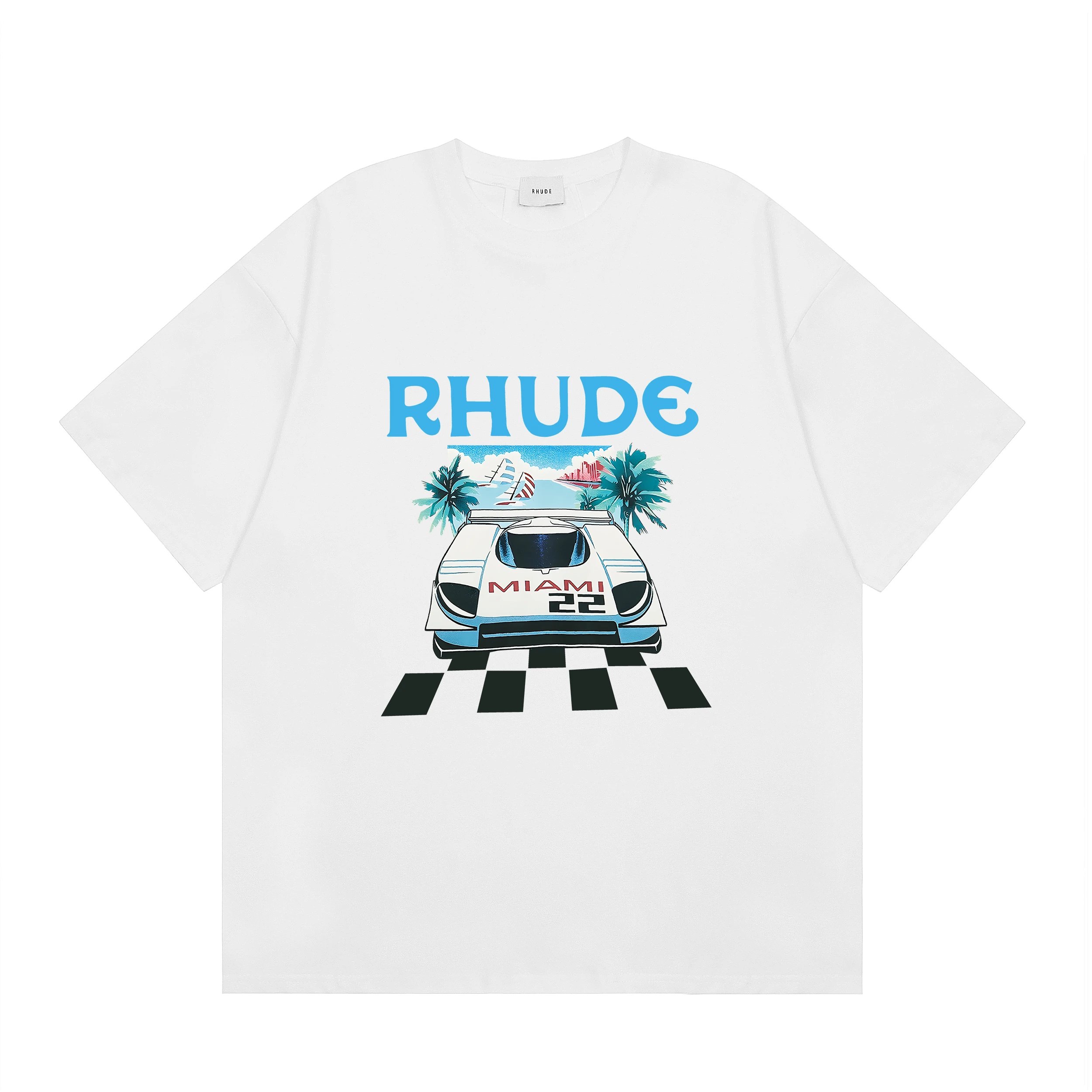 Rhude Grand Prix Black T-Shirt - 12