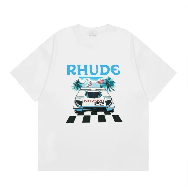 Rhude T-Shirts Graphic logo print product detail image 11