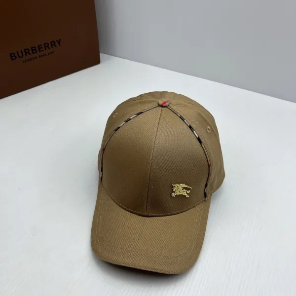 Burberry Classic Check Baseball Cap Yellow - 4