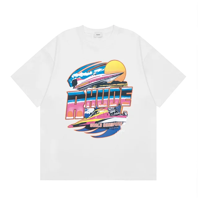 Rhude T-Shirts Graphic logo print product detail image 15