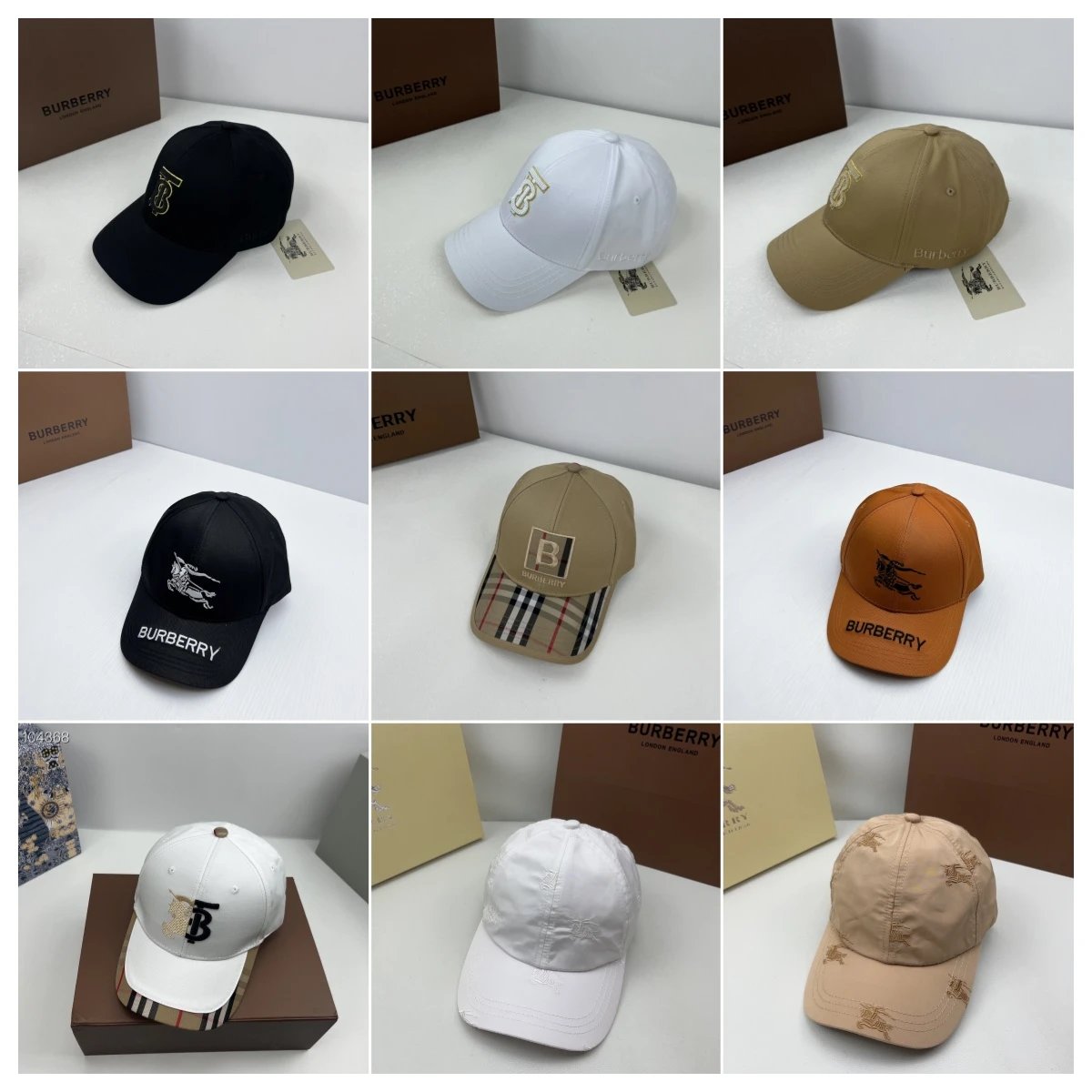 Burberry Equestrian Knight Embroidered Baseball Cap White - 3