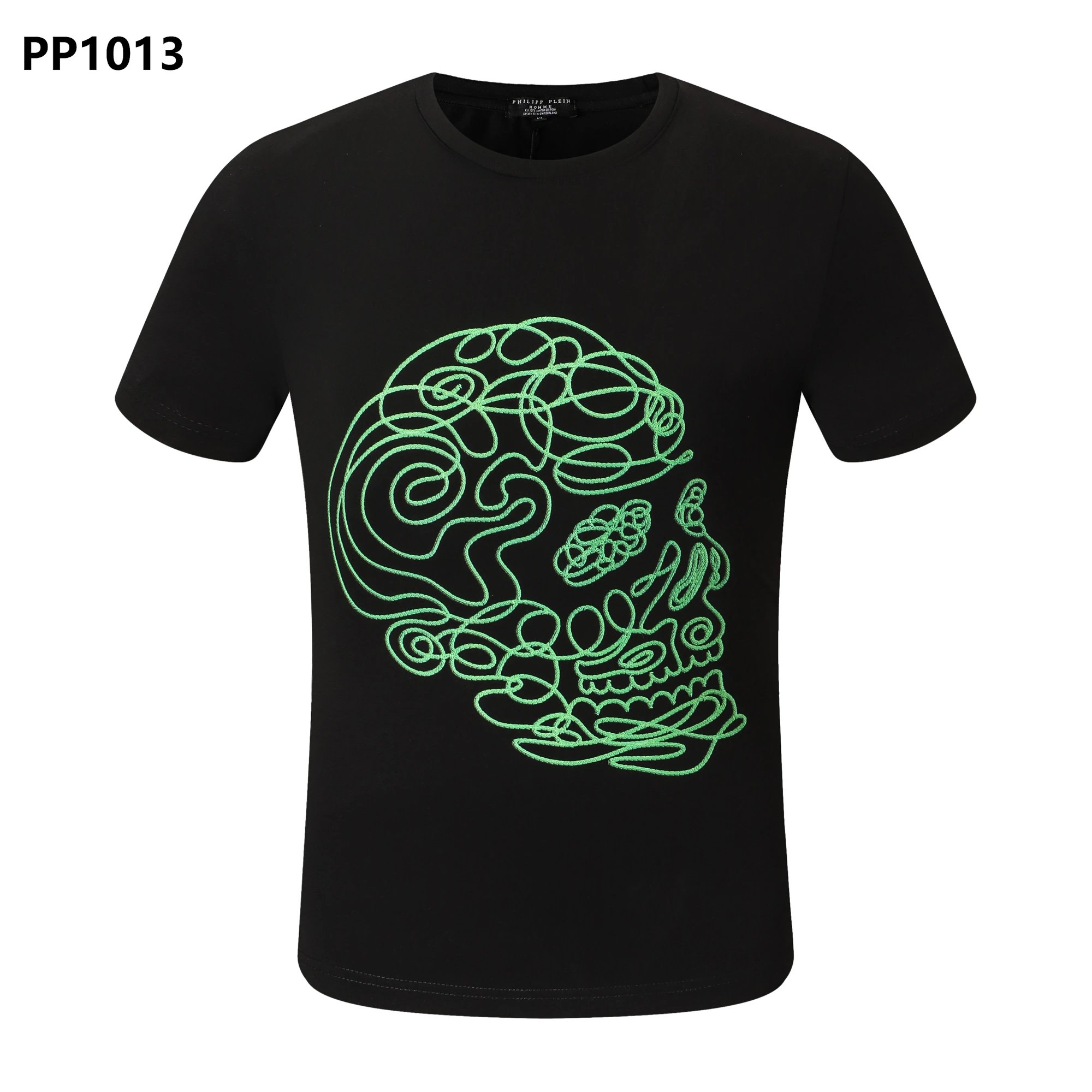 Philipp Plein PP Hexagon Rhinestone Black T-Shirt - 15