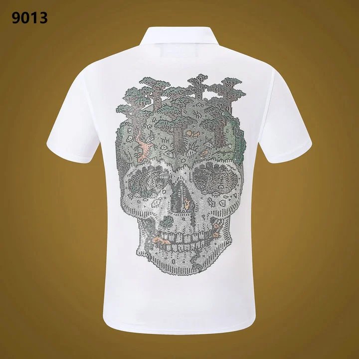 Philipp Plein Skull Embellished White Polo - 15