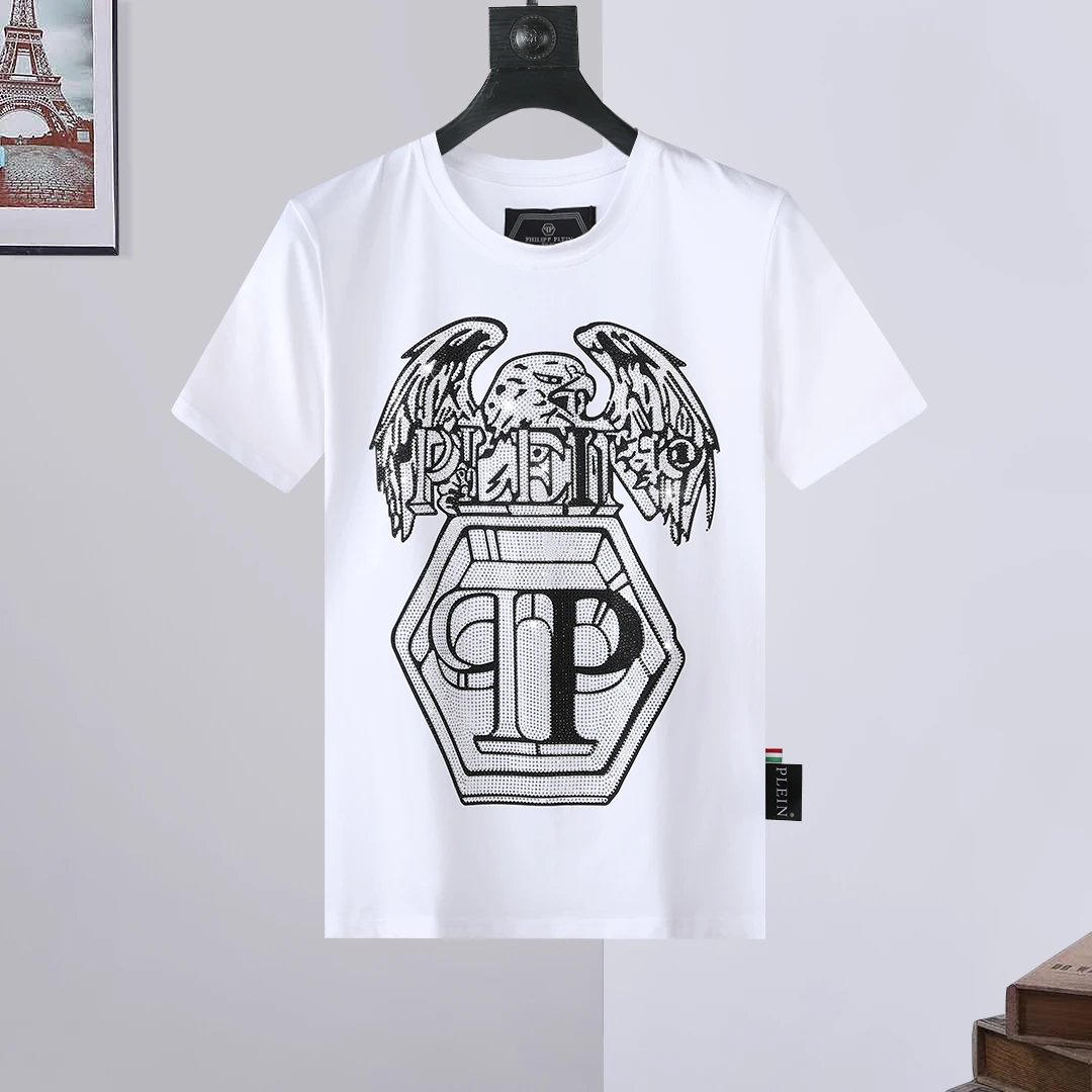 Philipp Plein Platinum Cut All-Over Print Skull & Ornament White T-Shirt - 14