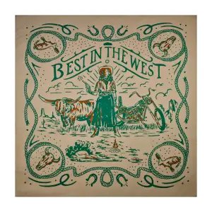 Design Best in the West Graphic T-Shirt Beige