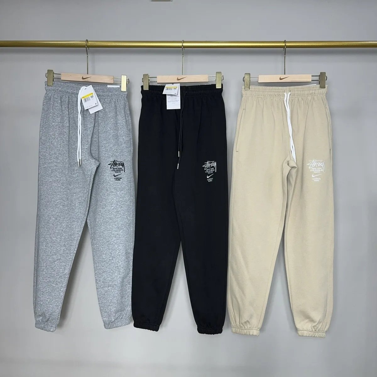 Vertabrate Logo Print Black Sweatpants - 5