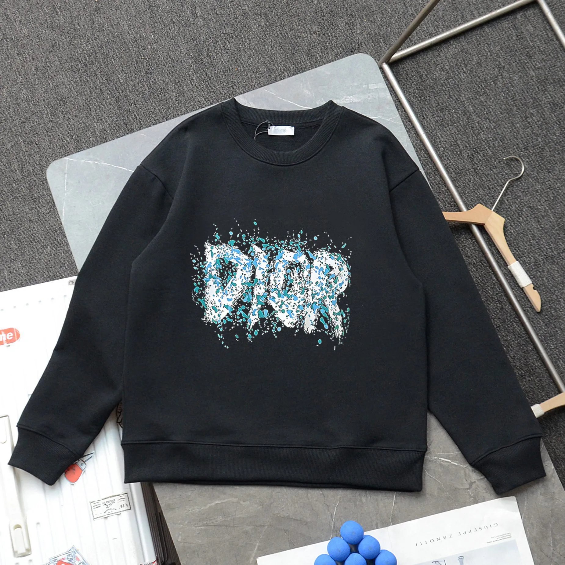 Dior Dragon Embroidered Black Hoodie - 15