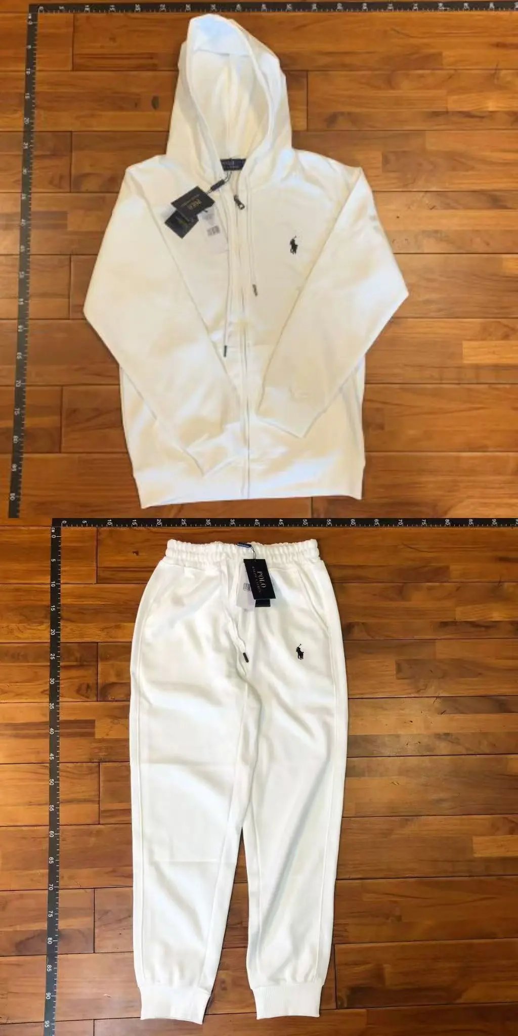Polo Ralph Lauren Full-Zip Hoodie and Sweatpants Set Gray Tracksuit - 11