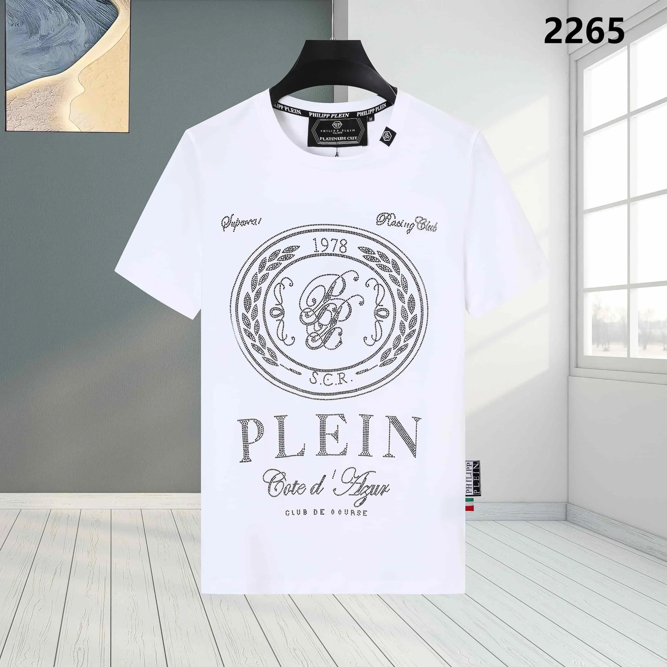 Philipp Plein Platinum Cut Crystal Embellished Skull T-Shirt Black - 16