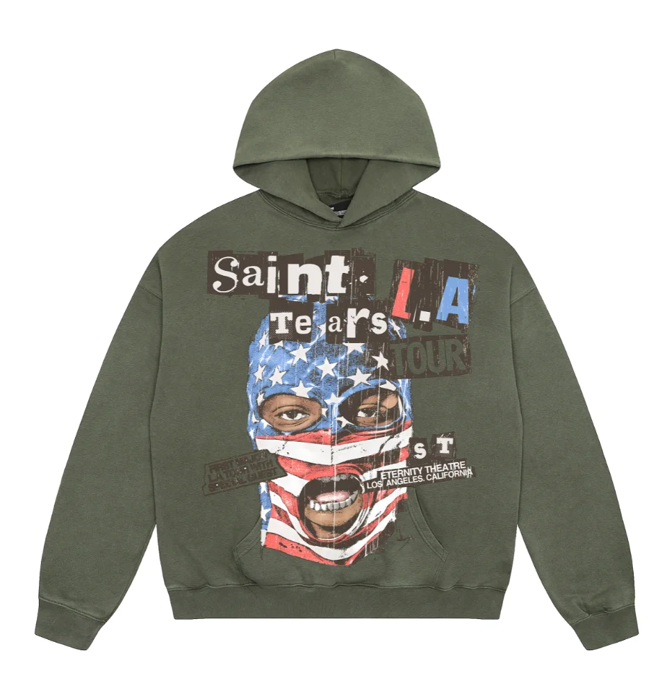 Saint LA Olive Hoodi