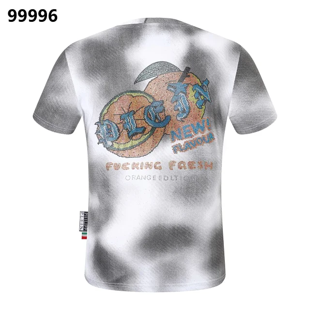 Philipp Plein T-Shirts Graphic Rhinestone T-Shirt product detail image 11