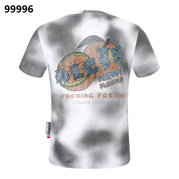 Philipp Plein Skull Crystal Embellished White T-Shirt - 12