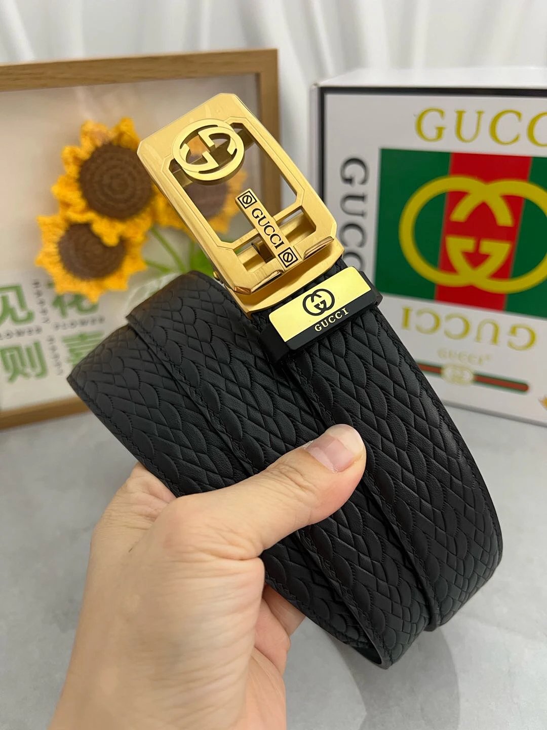 Hermès H Buckle Belt Black and Brown Leather Belt product detail 16 in Litbuy spreadsheet finds