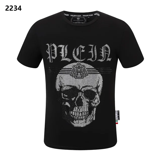 Philipp Plein T-Shirts Graphic Rhinestone T-Shirt product detail image 15