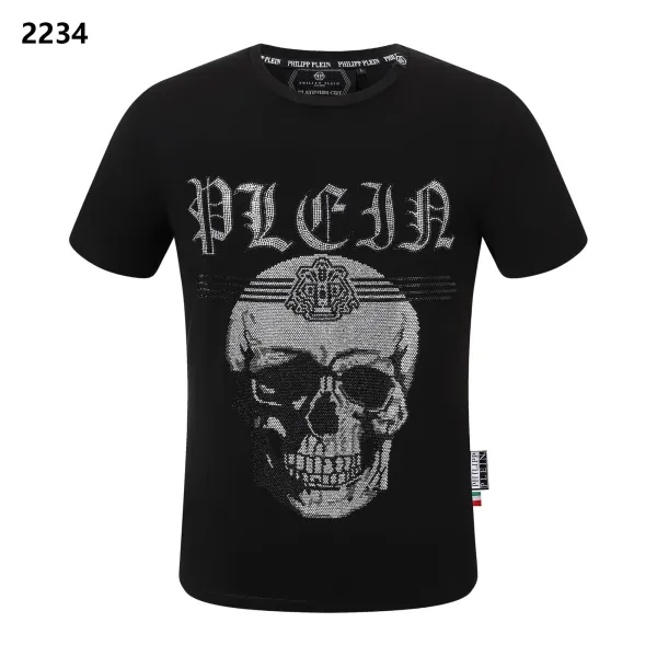 Philipp Plein Skull Crystal Embellished White T-Shirt - 16