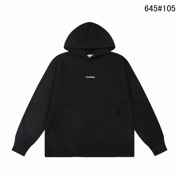 Acne Studios Logo Hoodie Light Gray Hoodie - 14
