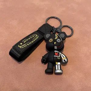 Medicom Toy Bearbrick Pink Clear Keychain Jewelry - 14