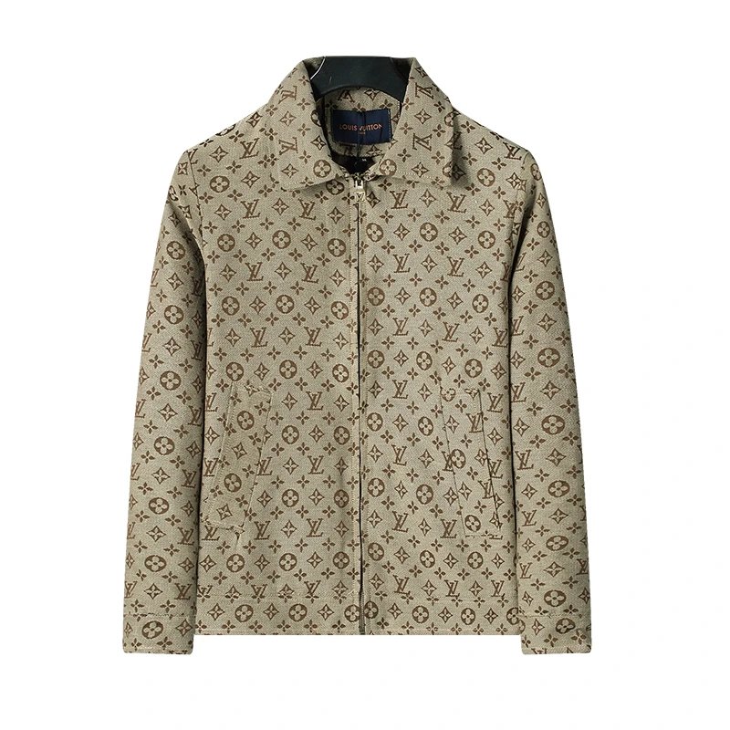Gucci GG Monogram Jacquard Zip-Up Jacket Beige Outerwear - 12