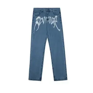 Unbranded Jeans Graphic Print Straight-Leg product detail image 13