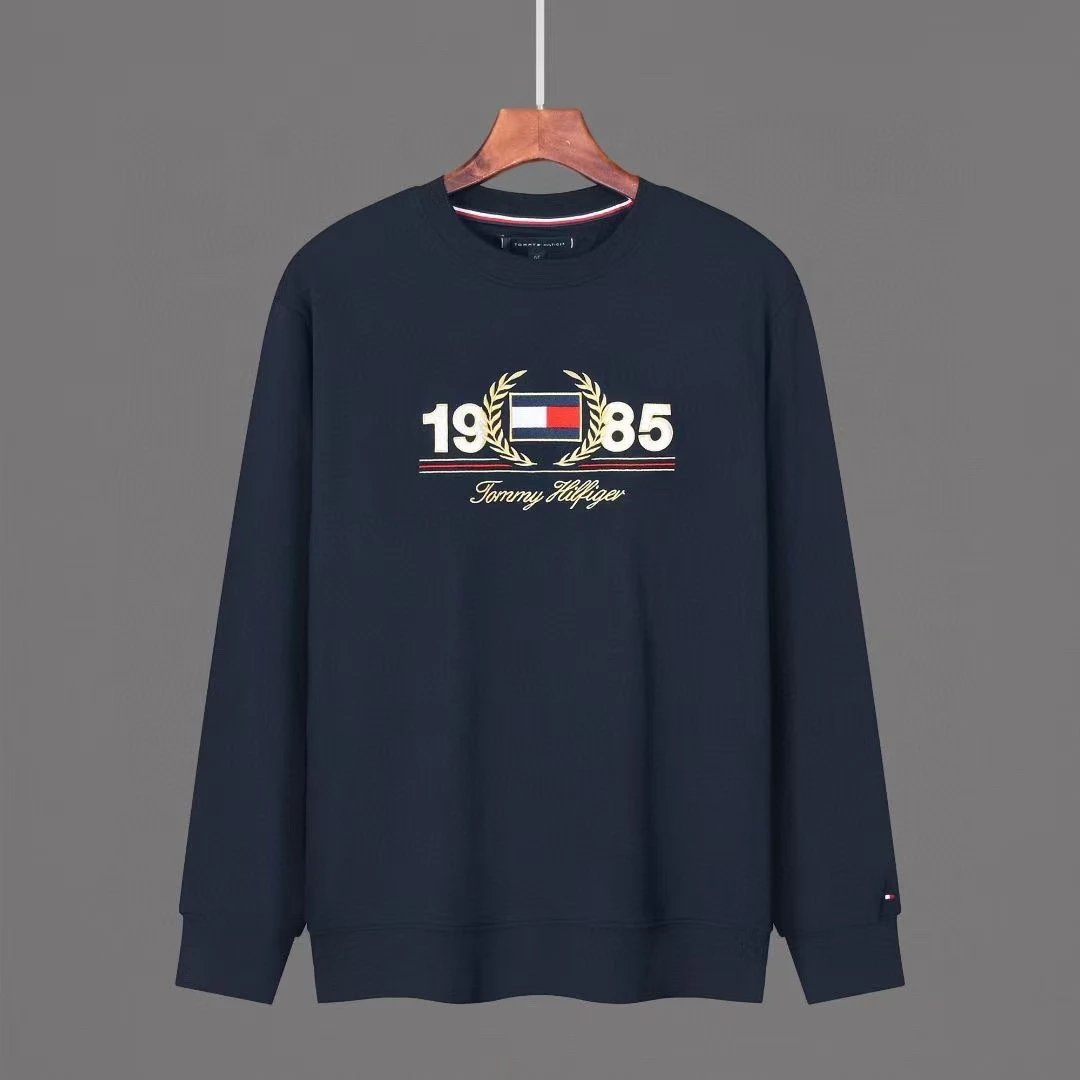 Tommy Hilfiger 1985 Heritage Embroidered Sweatshirt Gray Hoodie - 11
