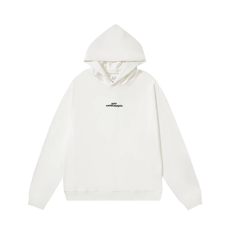 Off-White Hoodie with Numeric Hood Trim and Stitched X Logo White Hoodie - 12