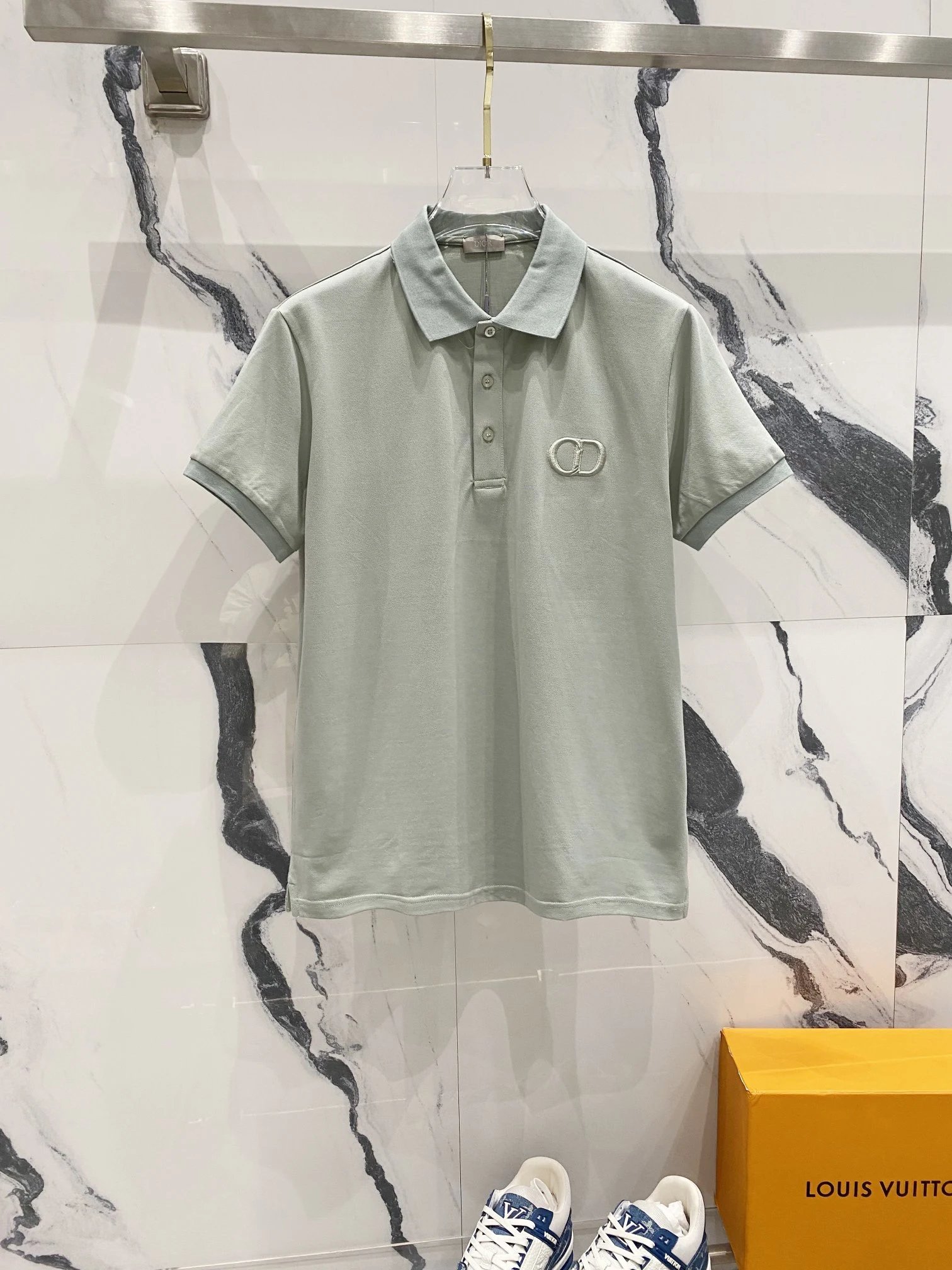 Dior Polo Shirt Light Green
