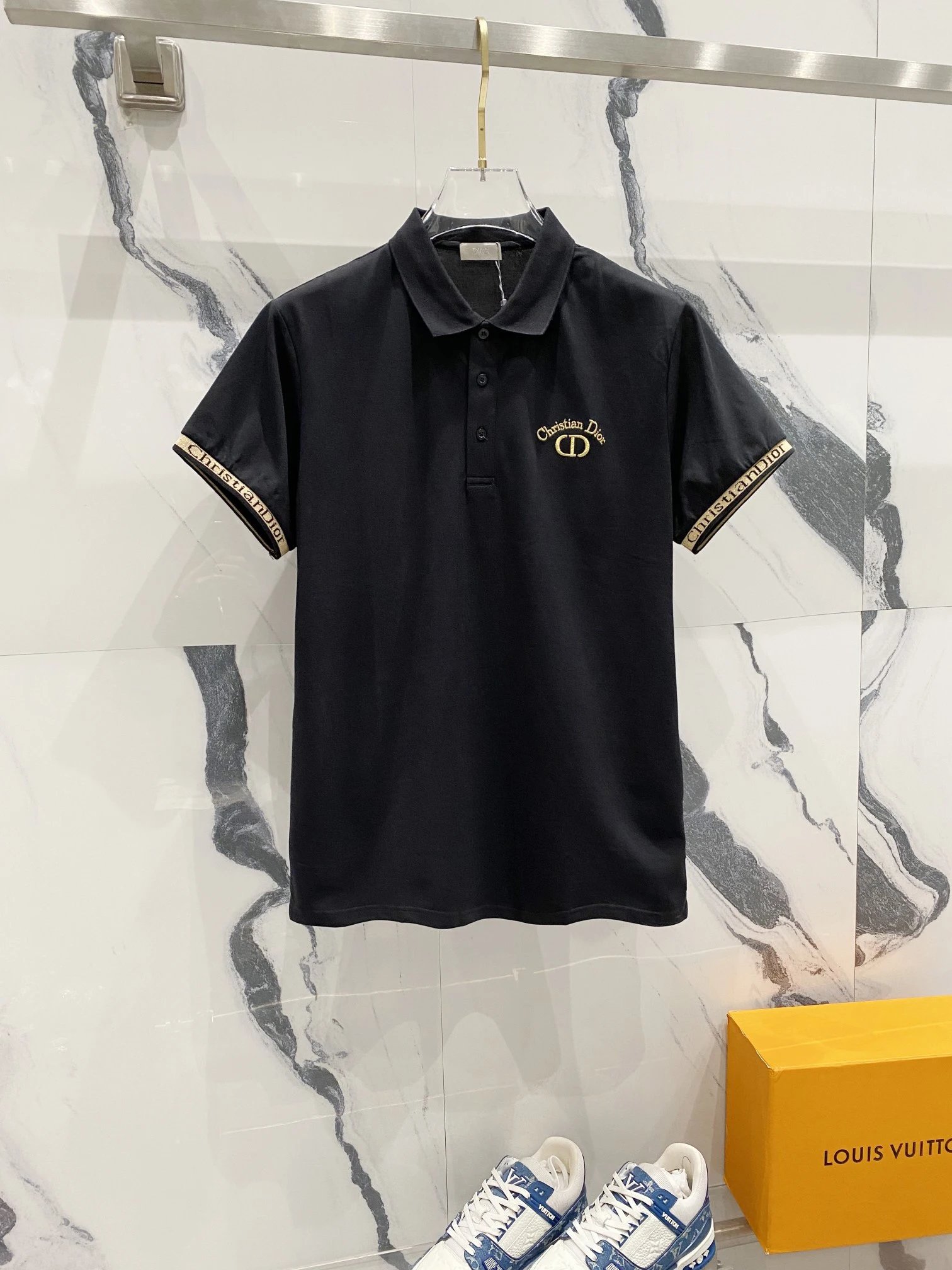 Christian Dior CD Logo Polo White