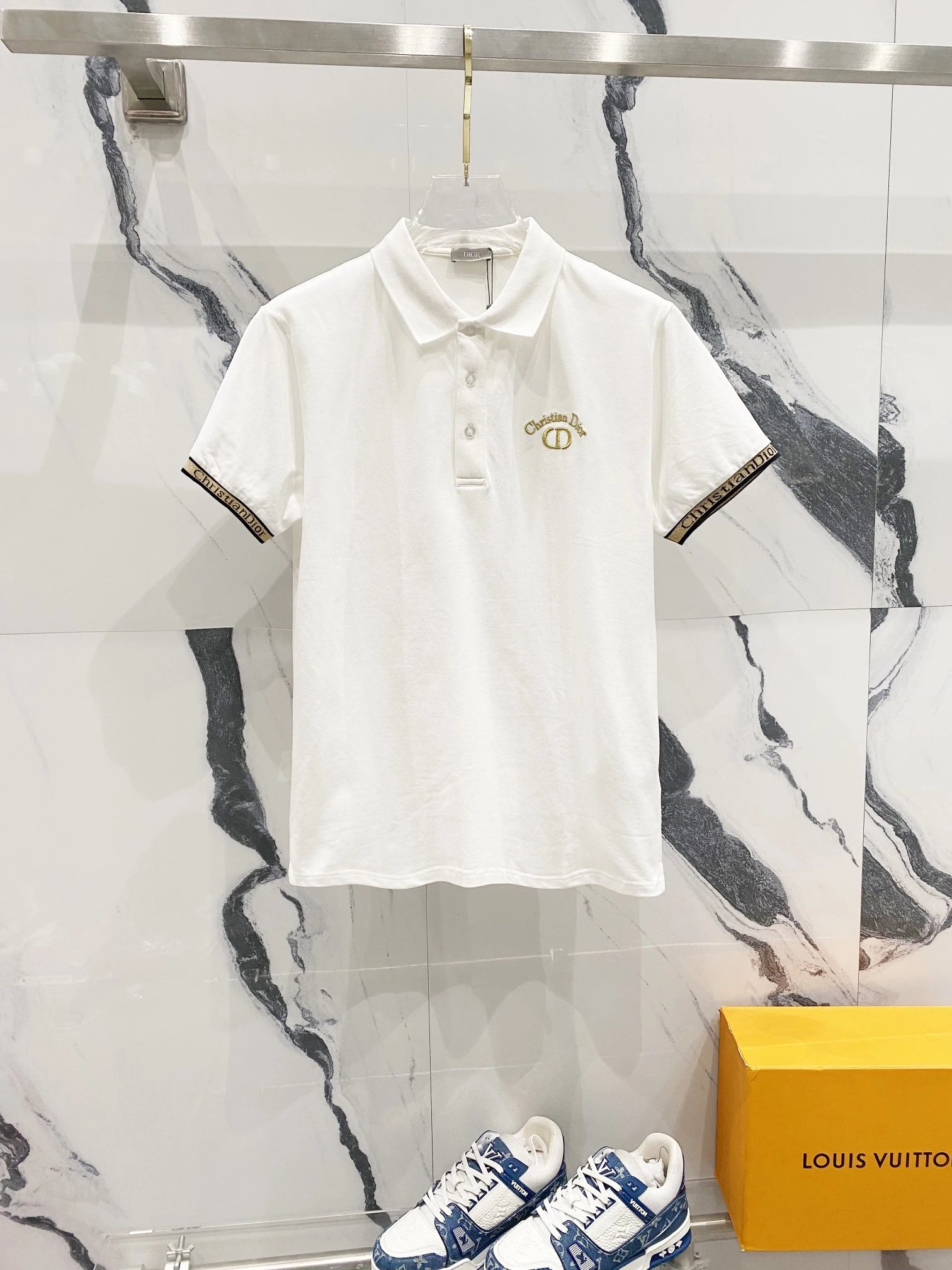 Christian Dior CD Polo White