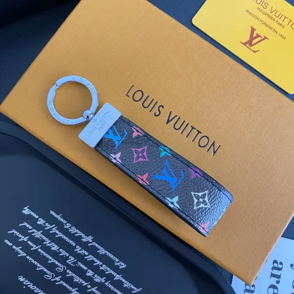 Louis Vuitton Monogram Multicolor Key Holder Black Wallets - 1