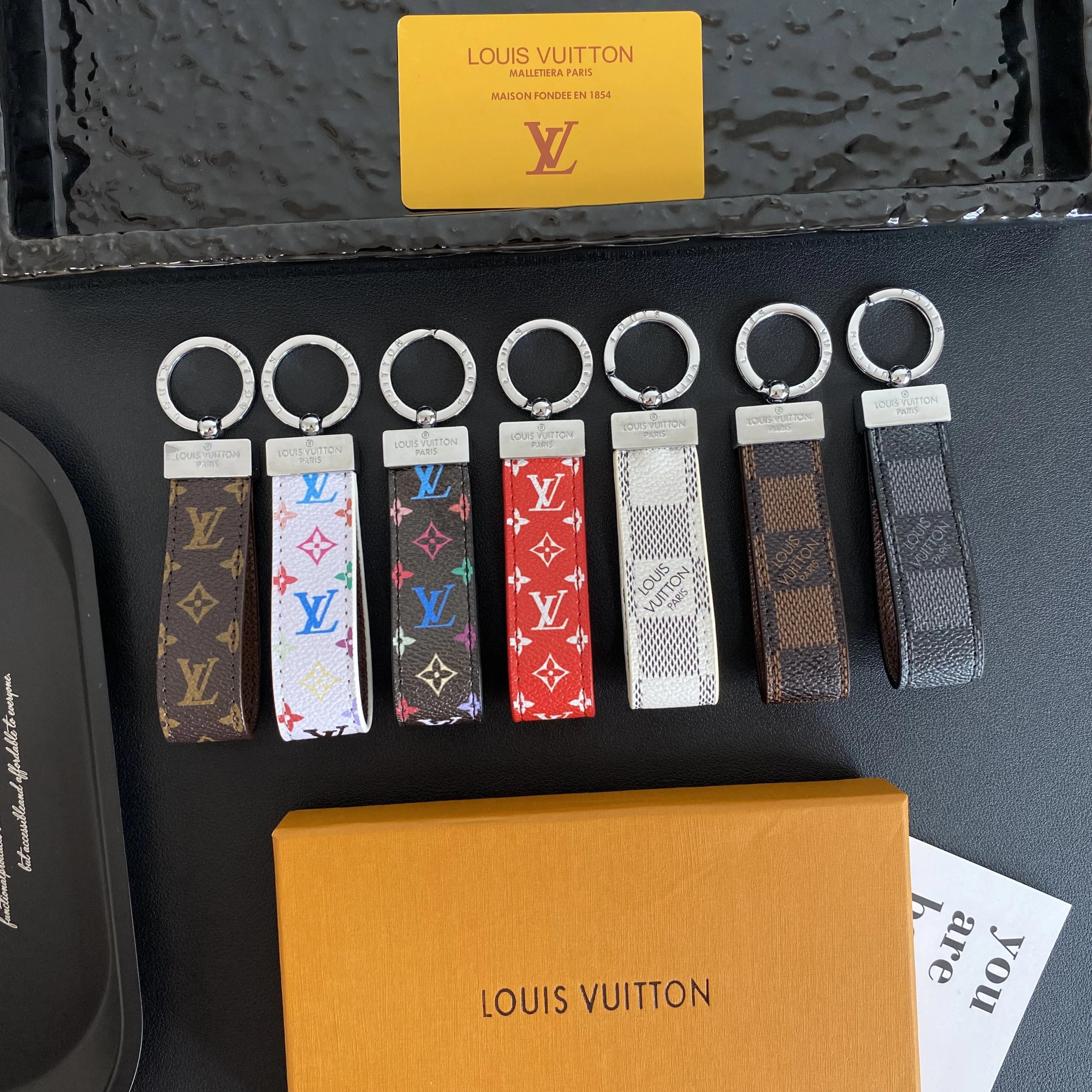 Louis Vuitton Damier Ebène Key Holder Gold Hardware Accessories - 2