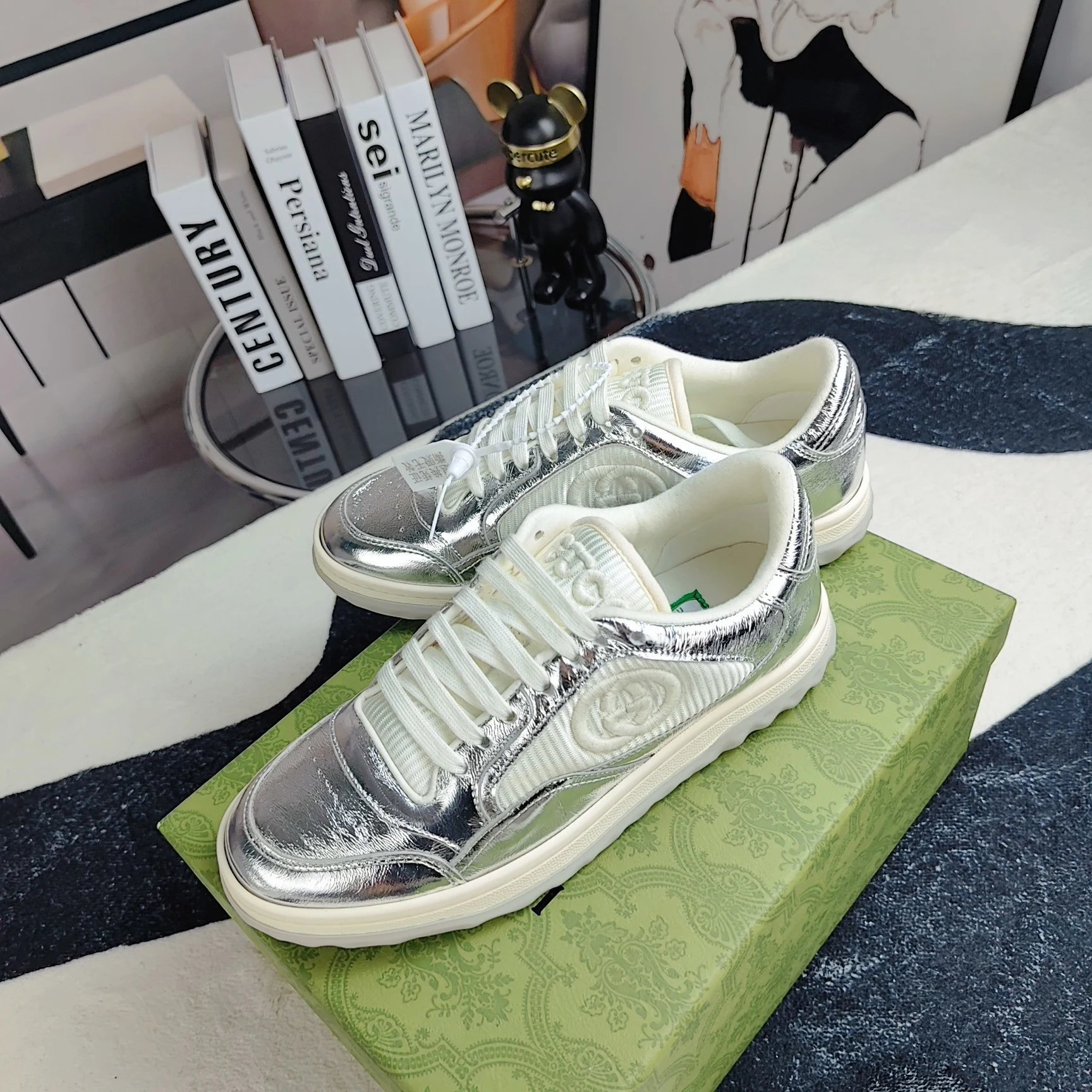 Gucci MAC80 Sneaker Silver Metallic