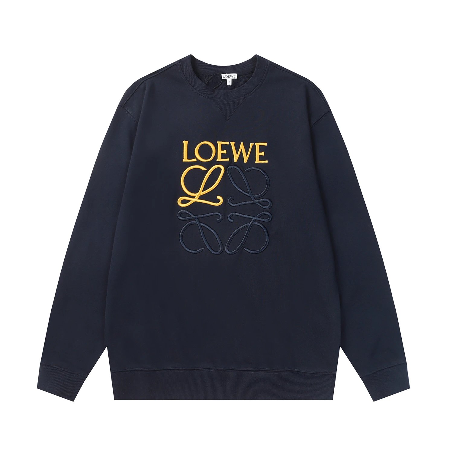 Loewe Anagram Spray-Paint Effect Black Hoodie - 10