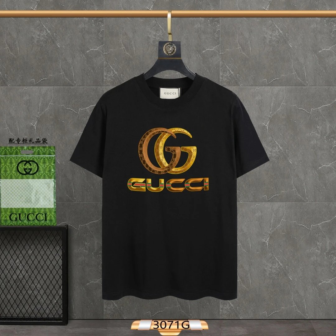 Gucci GG Metallic Logo Tee Black