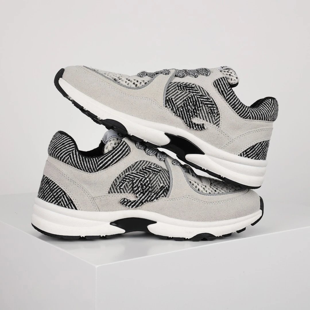 Chanel Sneakers Grey Black
