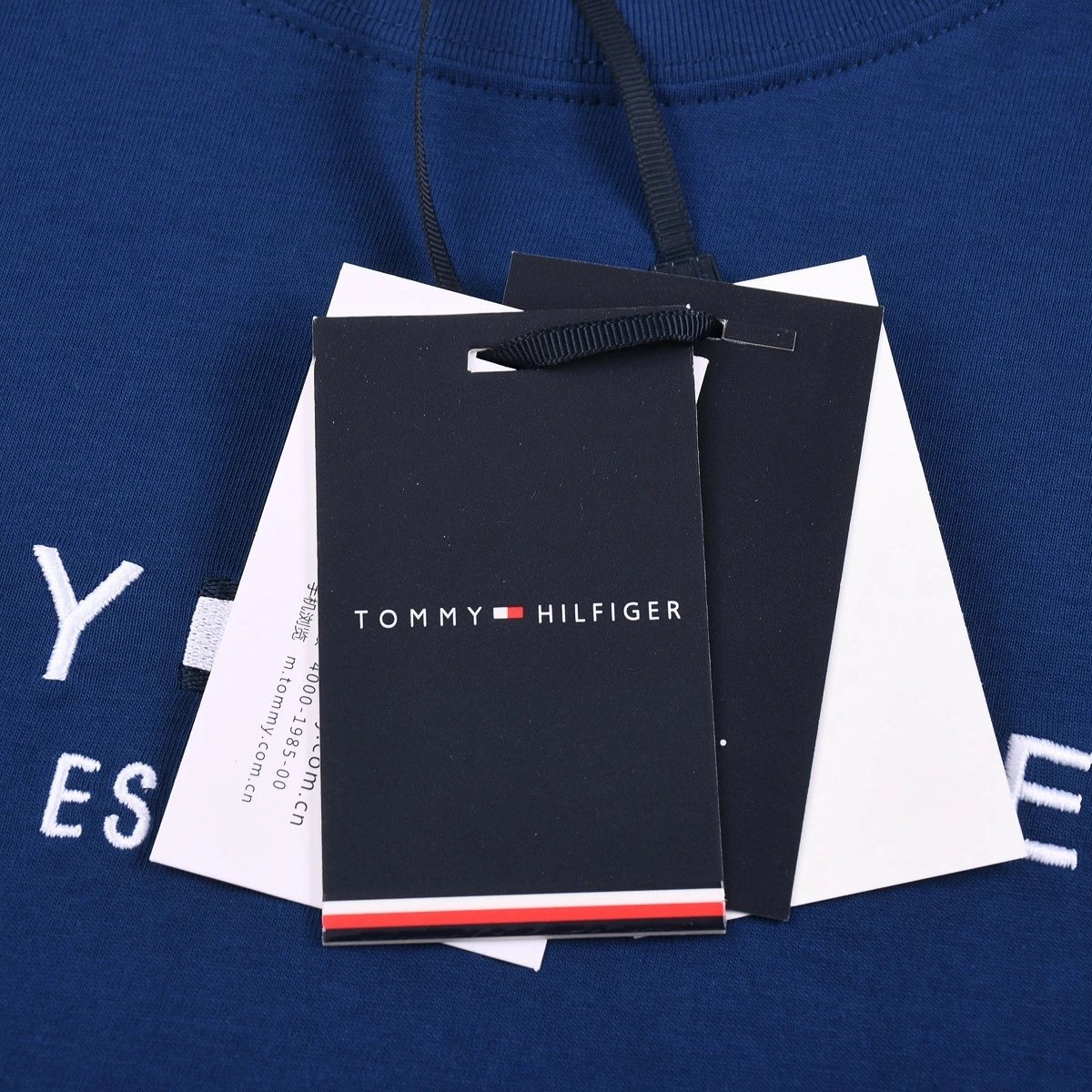 Tommy Hilfiger Established 1985 Logo T-Shirt Navy - 4