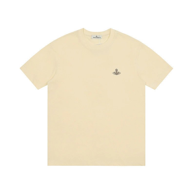 Vivienne Westwood Classic Orb Embroidered Tee Cream