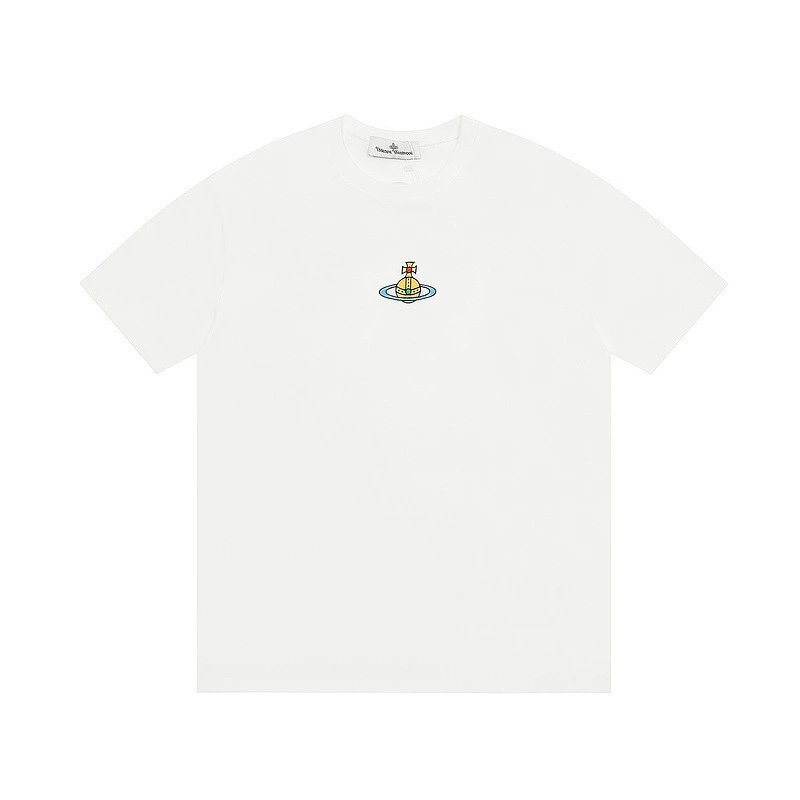 Vivienne Westwood Mini Orb Embroidered Tee White