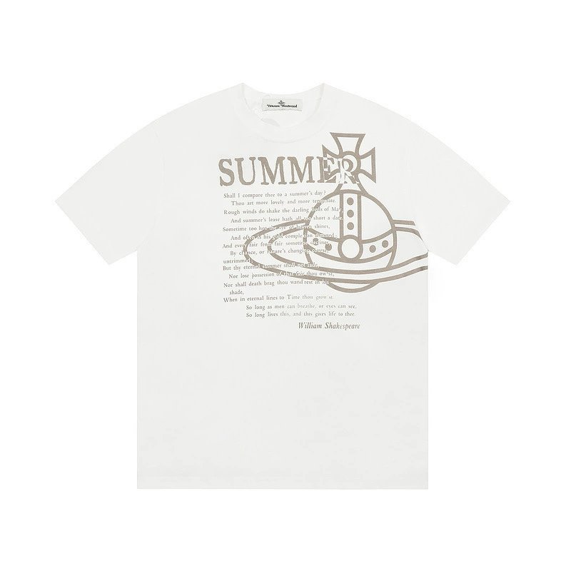 Vivienne Westwood Summer Shakespeare Orb Tee White Grey