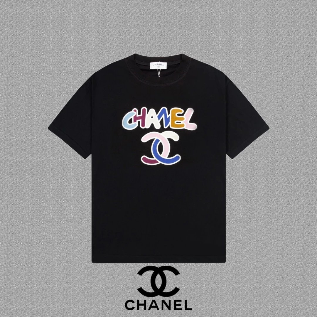 Chanel Multicolor Logo T-Shirt