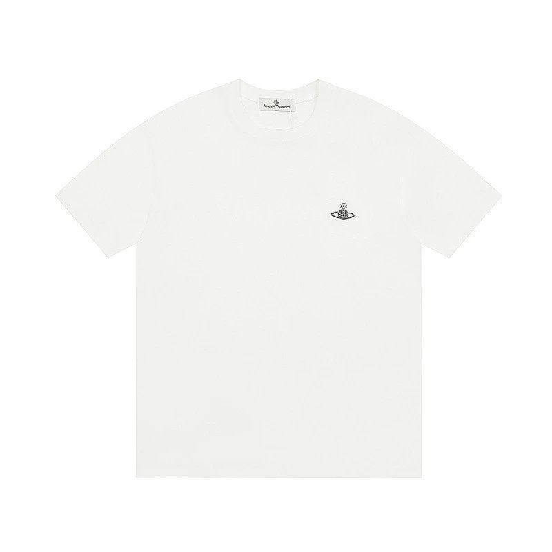 Vivienne Westwood Classic Orb Embroidered Tee White