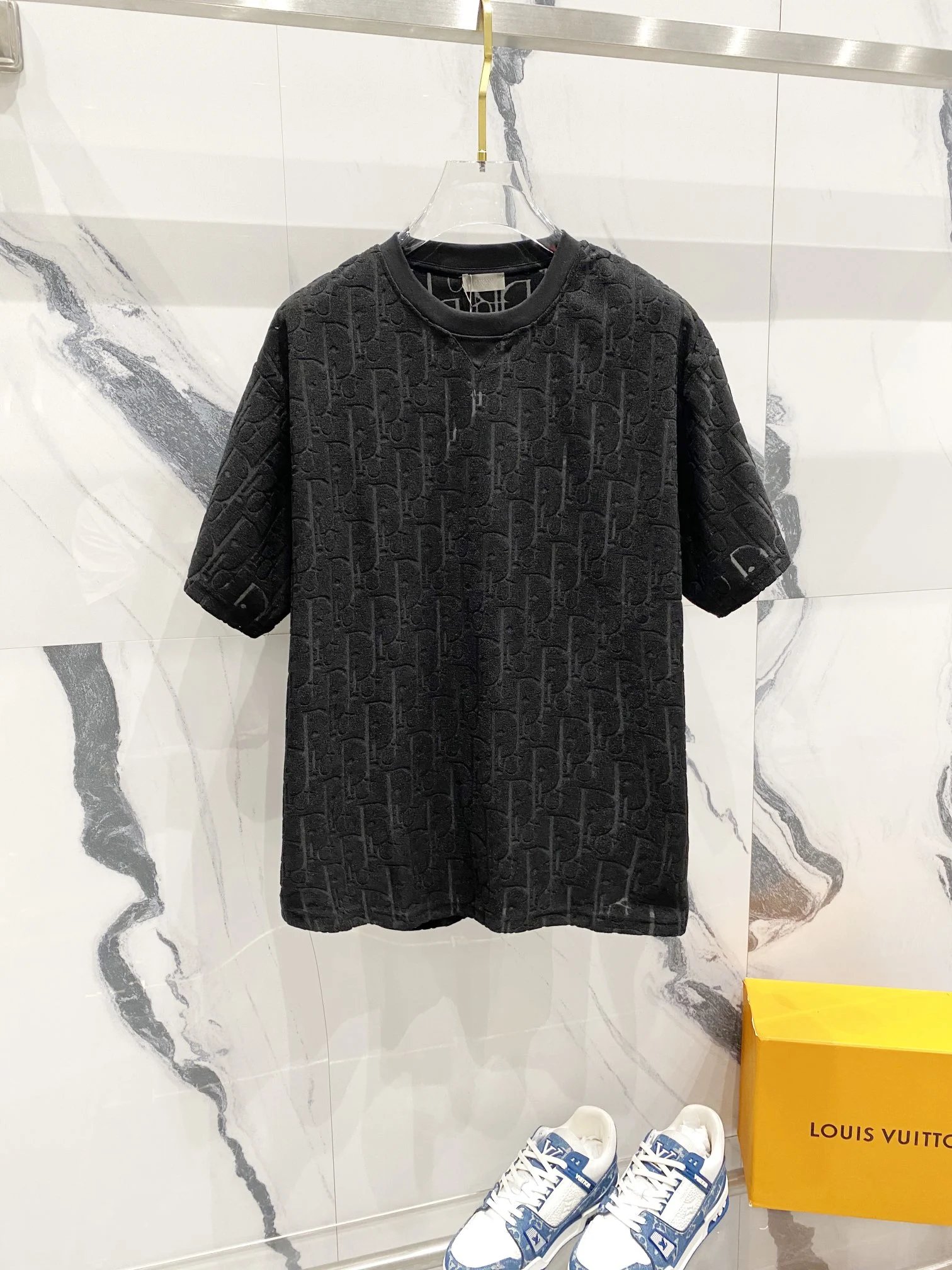 Dior T-Shirt Black Monogram