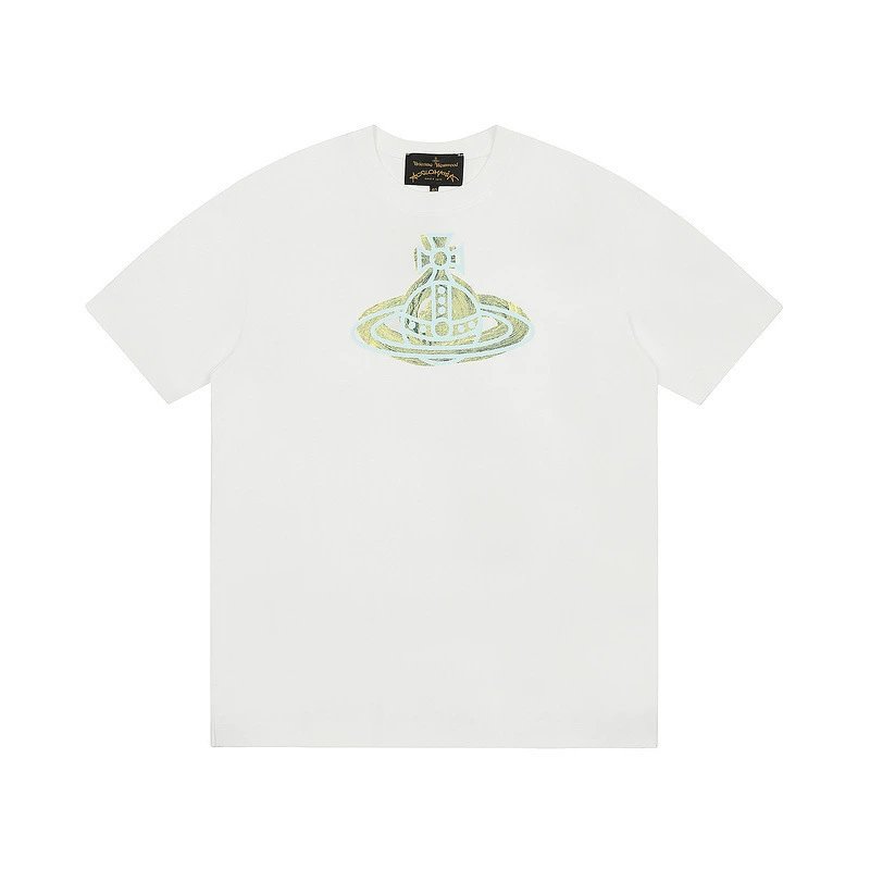 Vivienne Westwood Chalk Orb Print Tee White Gold