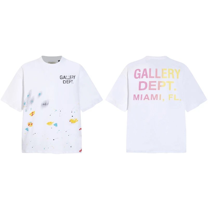 Gallery Dept Miami FL Paint Splatter Tee White