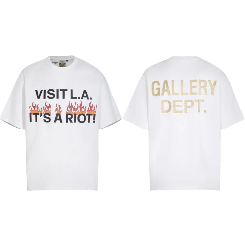 Gallery Dept Visit LA Its A Riot Tee White