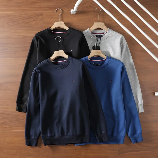 Tommy Hilfiger Hoodies & Sweatshirts Embroidered Logo Crewneck Sweatshirt product detail image 3