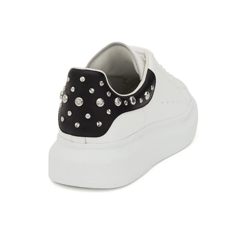 Alexander McQueen Oversized Sneaker White with Crystal-Embellished Heel Tab Sneakers Chunk... product detail 2 in Litbuy spreadsheet finds